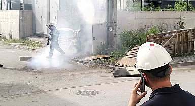 Körfez'de trafo yangını paniğe neden oldu