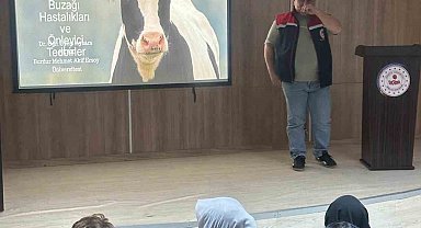 Köşk'te üreticilere buzağı ölümleri ve üreme verimliliği eğitimi