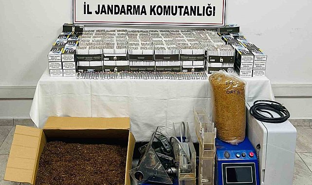 Kütahya'da kaçak tütün operasyonu