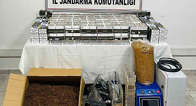 Kütahya'da kaçak tütün operasyonu