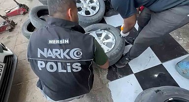 Lastiklere yapılan özel bölmeden 8 kilo 266 gram eroin çıktı