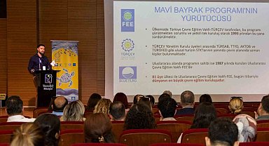 Manavgat'ta turizm sezonu öncesi mavi bayrak bilgilendirme toplantısı