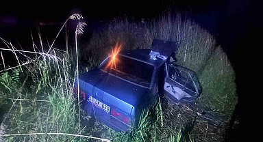 Manisa'da otomobil kanala uçtu: 2 ölü, 5 yaralı