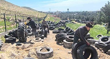 Mardin Büyükşehir Belediyesi, 100 ton atık lastiği geri dönüşüme kazandırdı