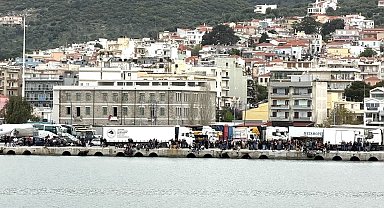 Midilli gümrüğü çarşamba gününe kadar kapalı