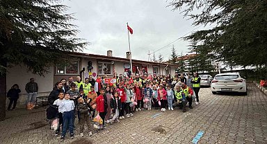 Motosiklet tutkunları çocukları unutmadı