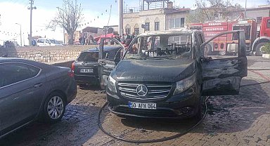 Nevşehir'de araç yangını: 3 araç hasar gördü