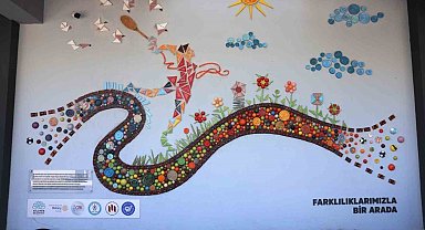 Nilüfer'de renkli dayanışma: Sanat ve sevgi panosu