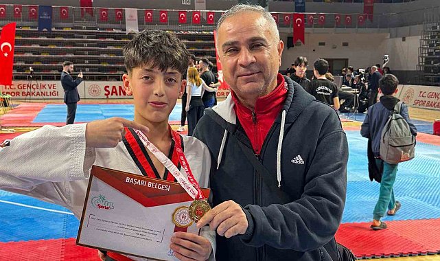 Okul sporları şampiyonasında Arabanlı sporcu Öztürk şampiyon oldu