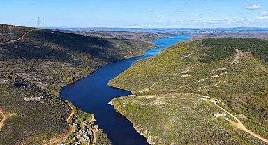 Ömerli Barajı doldu, İstanbul'da yeşil ve mavi buluştu