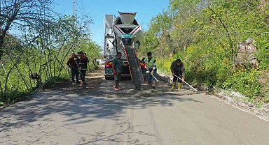 Ordu'da beton yol seferberliği sürüyor