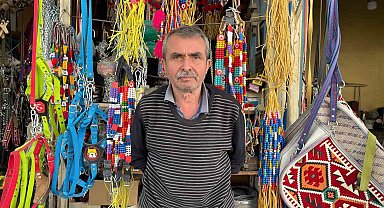 Osmaniye'de 48 yıllık saraç ustası mesleğini köpek tasmasıyla yaşatıyor