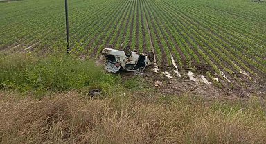 Otomobil takla attı, 4 yaralı