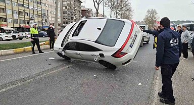 Otomobiller çarpıştı: 1 yaralı