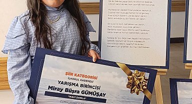 "Su Verimliliği Seferberliği" yarışması şiir dalı Türkiye birincisi Hisarcık'tan