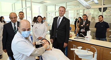 Rektör Baş: "Diş Hekimliği Fakültesi'nde yürütülen çalışmalar memnuniyet verici düzeyde"