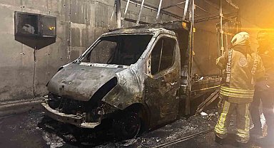 Sabiha Gökçen Havalimanı'nın 2. pistinin altındaki tünelde araç yangını paniğe neden oldu