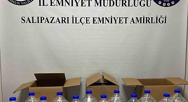 Samsun'da kaçak alkol operasyonu: 60 litre etil alkol ele geçirildi