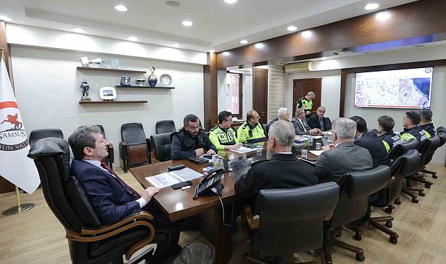 Samsun'da okul çevrelerinde trafik güvenliği artırılıyor