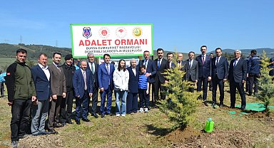 Şehit infaz ve koruma memuru Cengiz Yiğit anısına hatıra ormanı oluşturuldu