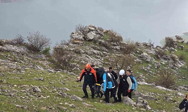 Siirt'te atıyla birlikte kayalıklara yuvarlanan genç ağır yaralandı