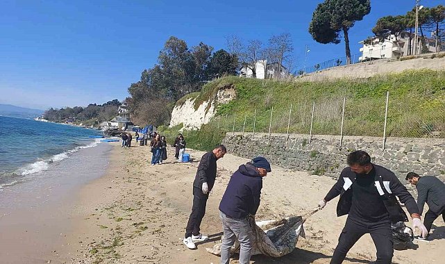 Sinop'ta sahil temizliği