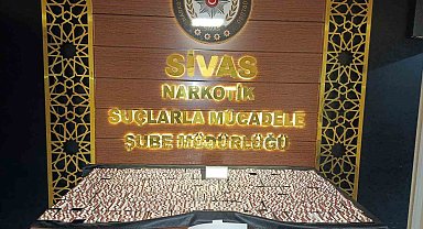 Sivas'ta binlerce uyuşturucu hap ele geçirildi