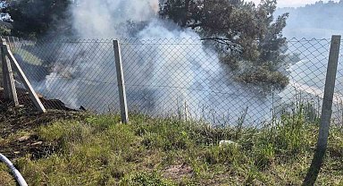 Tarlasındaki otları temizlerken ormanlık alanı yaktı