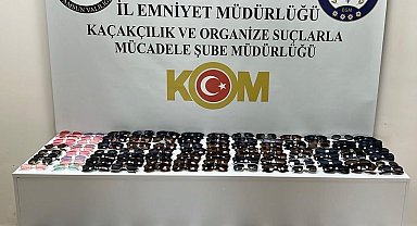 Tekkeköy'de kaçak gözlük operasyonu