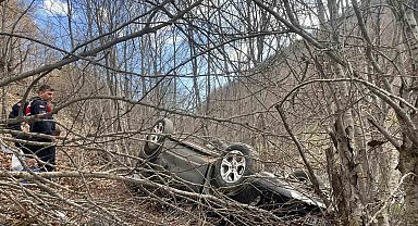 Tokat'ta otomobil şarampole uçtu: 2 yaralı