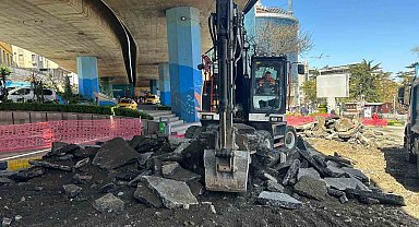 Trabzon'da Atatürk Alanındaki viyadüklerin altı dinlenme alanı olacak