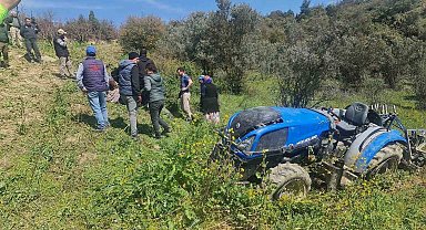 Traktör kazasında ağır yaralan sürücü hayatını kaybetti