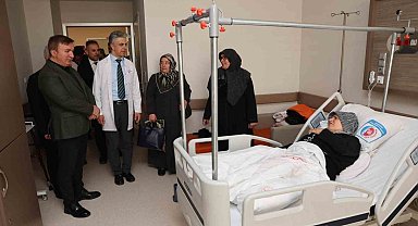 Vali Aydoğdu, hastaların durumu hakkında bilgi aldı