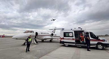 Van'da 2 günlük bebek için ambulans uçak havalandı