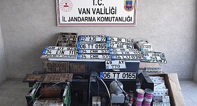 Van'da sahte sahte plaka basanlara operasyon