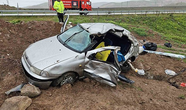 Yozgat'ta otomobil takla attı, 1 kişi hayatını kaybetti