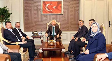 AK Parti heyetinden Vali Osman Varol'a veda ziyareti