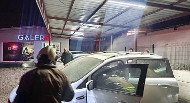 Arsuz'da araç yangını
