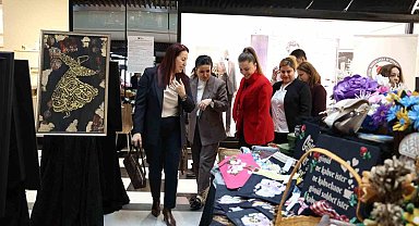 AVM'de el emeği ürünler sergilendi