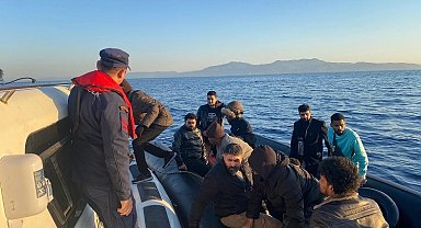 Aydın'da 18 düzensiz göçmen kurtarıldı