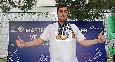 Balıkesirli vetaran sporcu öğretmen 4 dalda şampiyon oldu