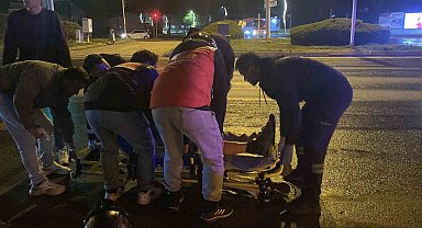 Bolu'da otomobil ile motosiklet çarpıştı: 1 yaralı