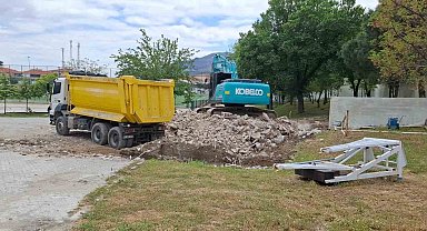 Buldan Şehir Stadı'nda yenileme çalışmaları başladı