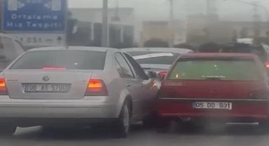 Çorum'da düğün konvoyu tehlike saçtı
