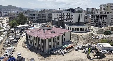 Defne ilçe jandarma komutanlığı hizmet binasında inşaat çalışmaları sürüyor