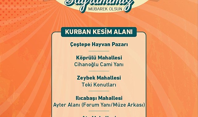 Efeler'de kurban kesim noktaları belirlendi