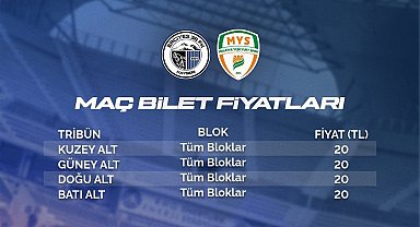 Erciyes 38 FSK-Malatya Yeşilyurtspor maç bileti 20 TL