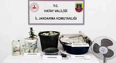 Evine iklimlendirme sistemi kuran uyuşturucu taciri yakayı ele verdi