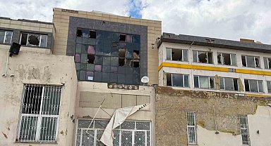 Gaziantep'teki 'süper hücre' okulda ağır hasara neden oldu