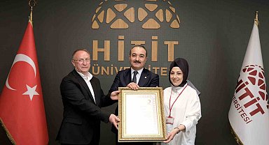 Hitit Üniversitesi'nin kan bağışı duyarlılığına Kızılay'dan gümüş madalya
